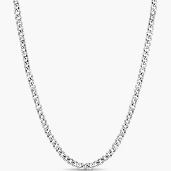 Silver Tone Plated 3.5mm Chain (24” length) - Picture 1 of 6